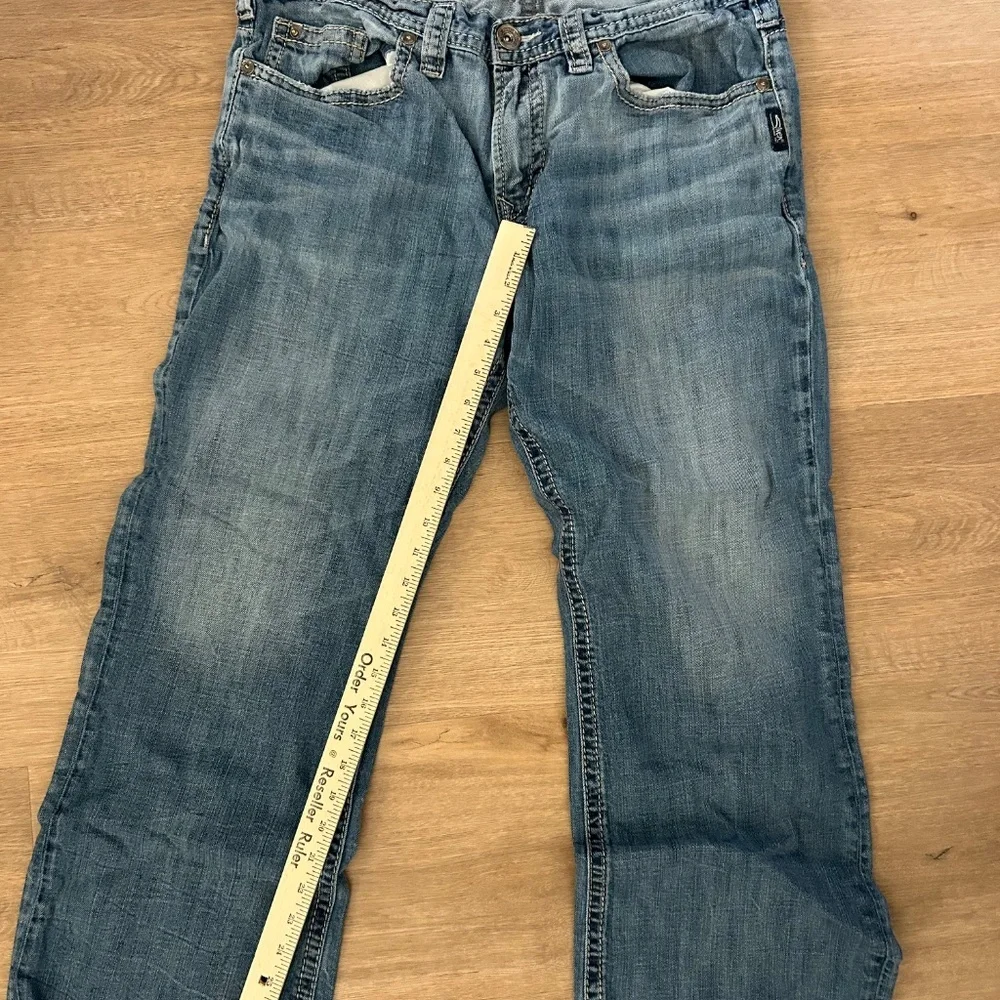 Men's Silver Craig Bootleg Jeans Size 36x30
